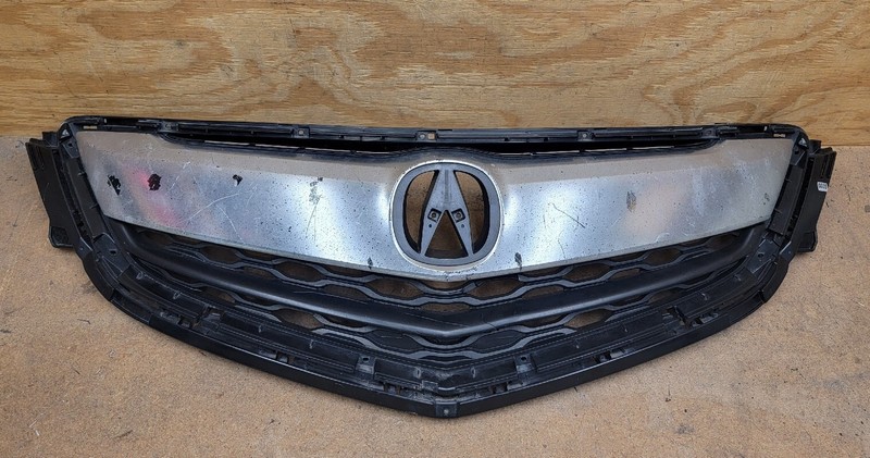 2015 2016 2017 ACURA TLX FRONT BUMPER UPPER GRILLE OEM "DAMAGED"