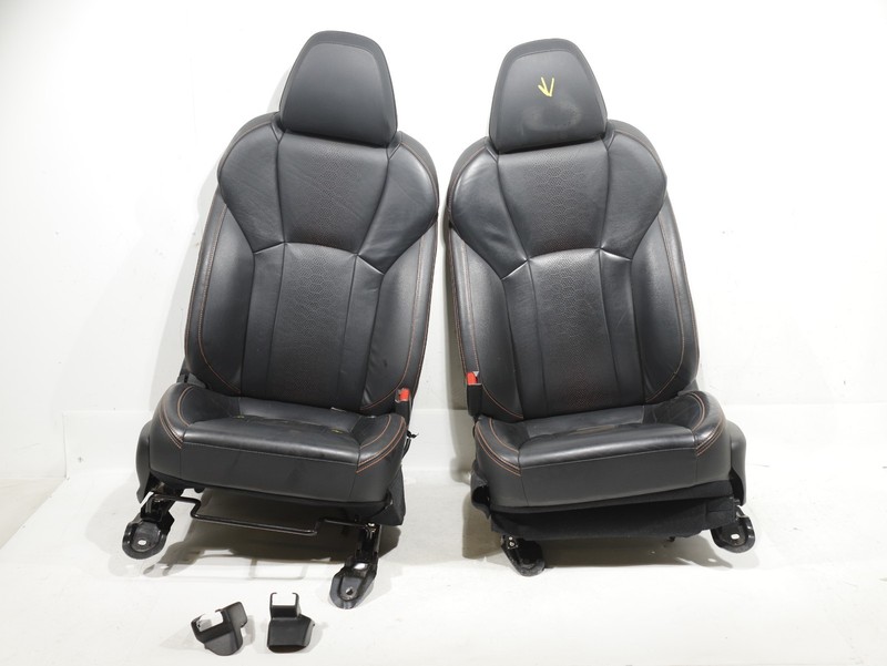 2021-2023 Subaru Crosstrek Front Seats Black Leather Set Power Heated OEM 79k