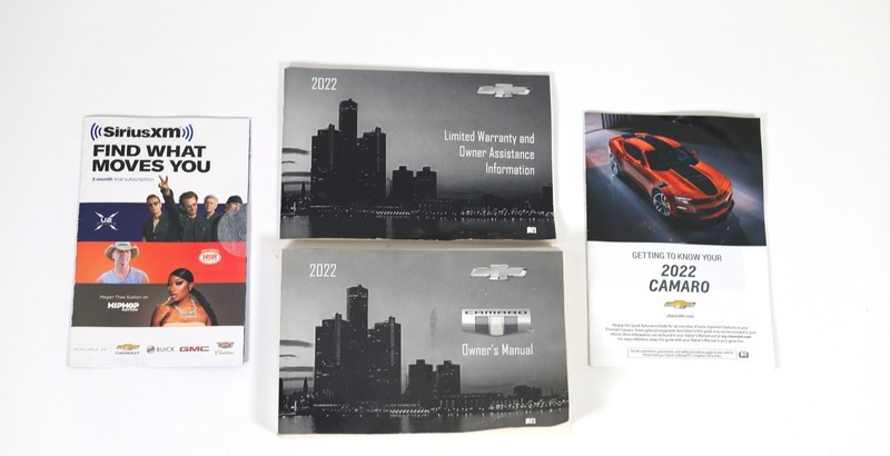 2022 Chevy Camaro Owners Manual, Limited Warranty & Getting To Know Your Camaro!