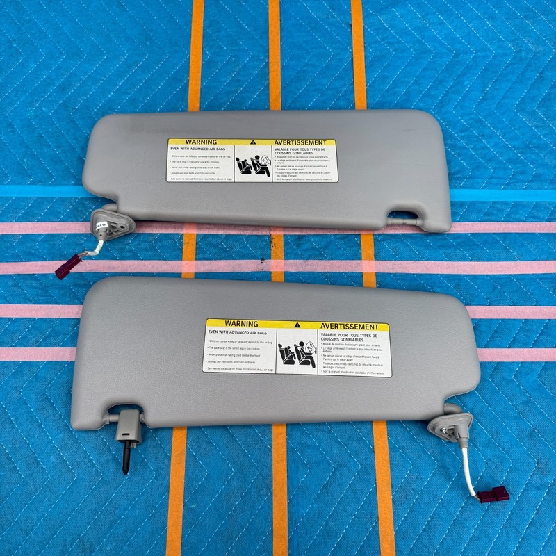 2006–2011 BMW 335i E90 Driver Passenger Sun Visor Set OEM