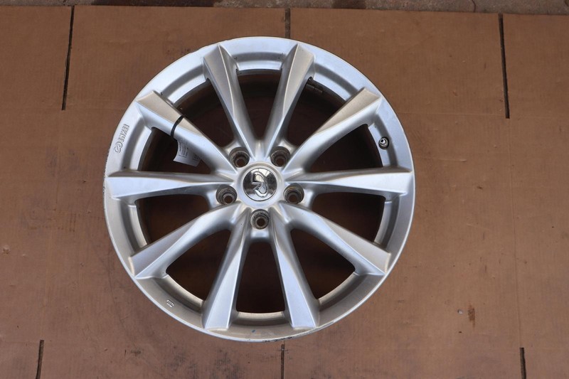 2011-2013 INFINITI G37 WHEEL RIM R18 18X8 ALLOY SIVLER 10 SPOKE OEM