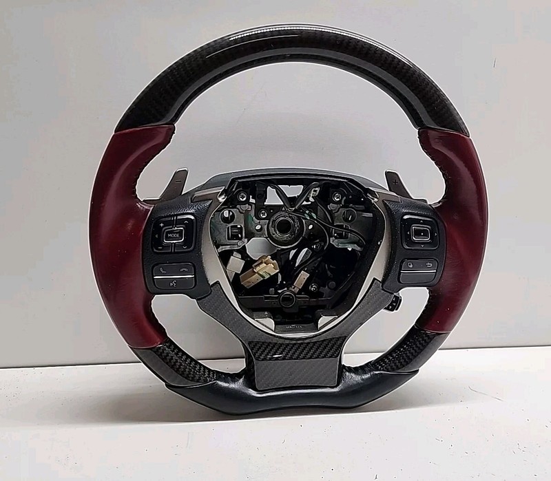 2016 2017 Lexus NX200T Steering Wheel Red Fiberglass Paddle Shifter OE SUV Black