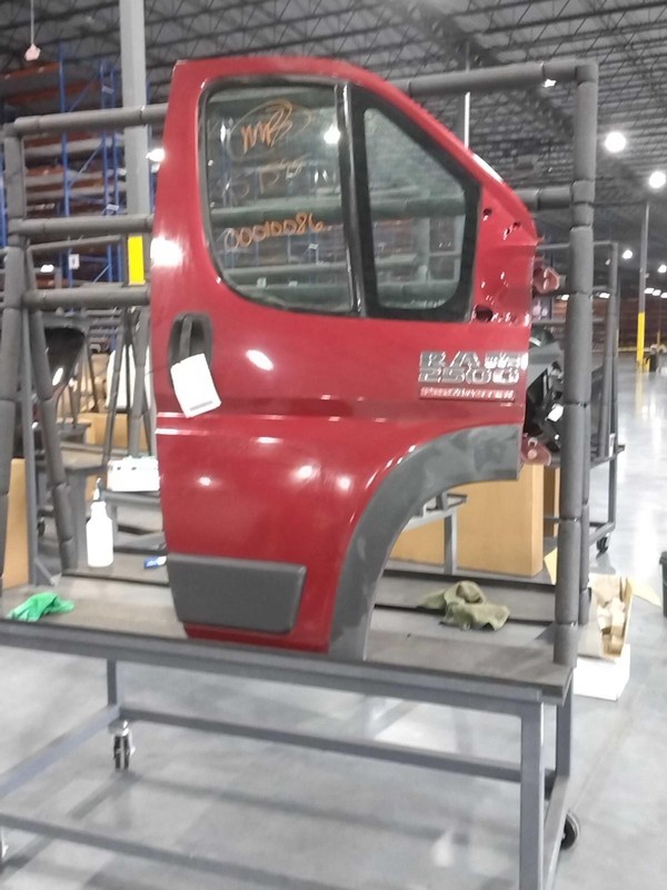 2016 RAM ProMaster 2500 Right Door, Maroon, Used, OEM Part #7885054