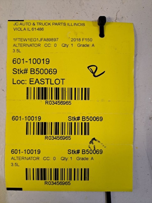 Alternator Turbo Fits 17-20 FORD F150 PICKUP 3456965