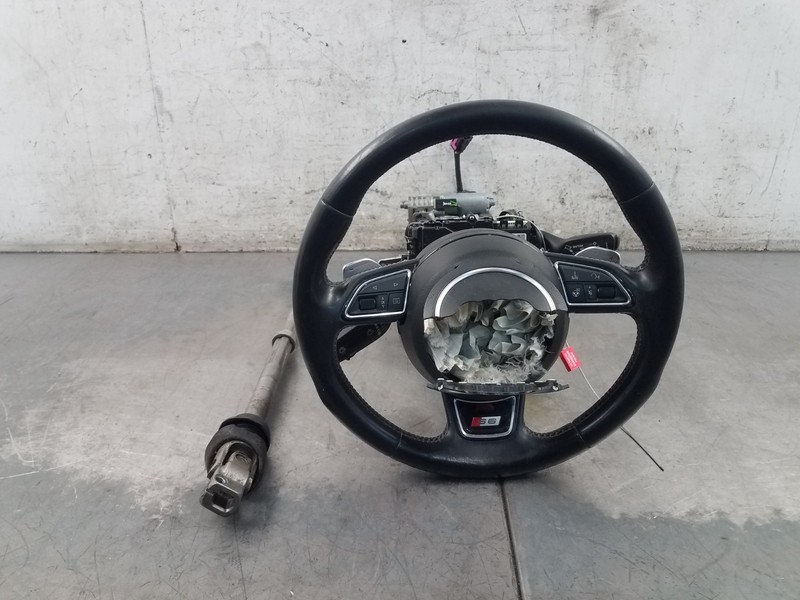 2015 Audi S6 Quattro C7 Leather Steering Wheel Column Key #0124 V8