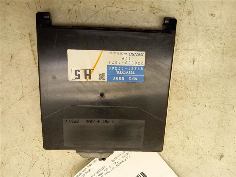 12-15 TOYOTA PRIUS 1.8L FWD AT CHASSIS ECM MULTIPLEX NETWORK CONTROL MODULE