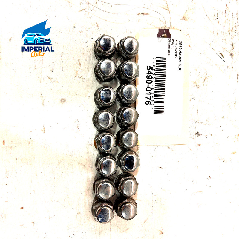 2015 - 2020 ACURA TLX MDX ILX WHEEL NUT CHROME PLATED FULL SET OF 16 PCS OEM