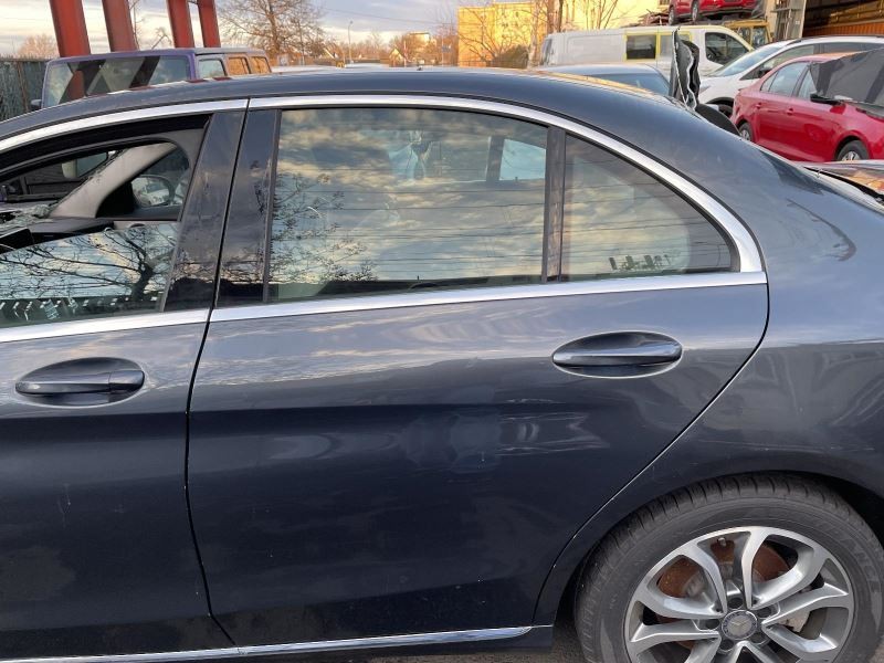 2015-2021 Mercedes C-Class Left Driver Side Rear Door Gray Sedan