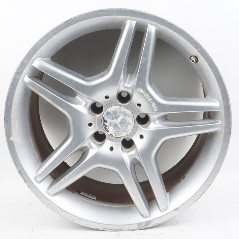2003 - 2006 Mercedes R230 SL55 SL65 AMG 9.5 x 18 18" Rear Wheel Rim Silver OEM
