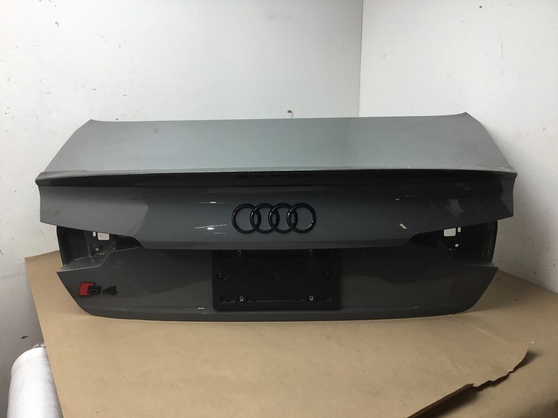 Audi S4 2019 B9 Rear Trunk Lid Deck Shell W/ Carbon Spoiler 17-20 ;:Y
