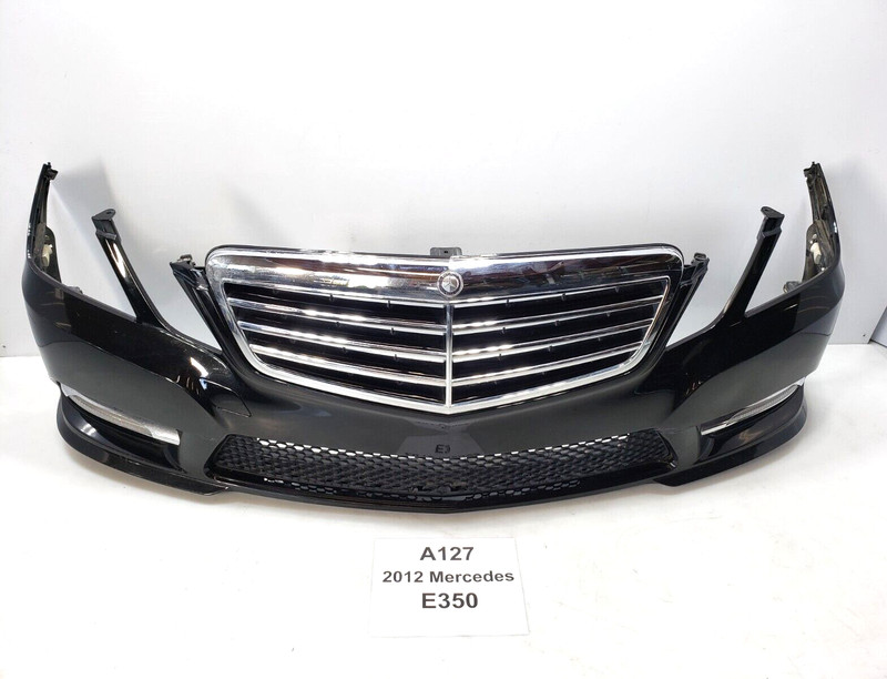 ✅ 10-13 OEM Mercedes W212 E350 Front Bumper Cover W/ Grille Black 040U