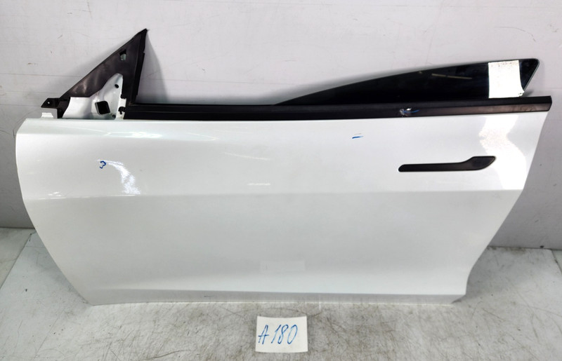 ✅ 17-20 OEM Tesla Model 3 Front Left Driver Door Shell Panel White PPSW*