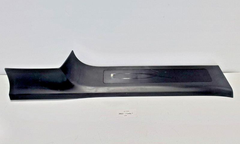 ✅ 21-23 OEM Tesla Model X Rear Right Passenger Side Lower Sill Scuff Plate Black