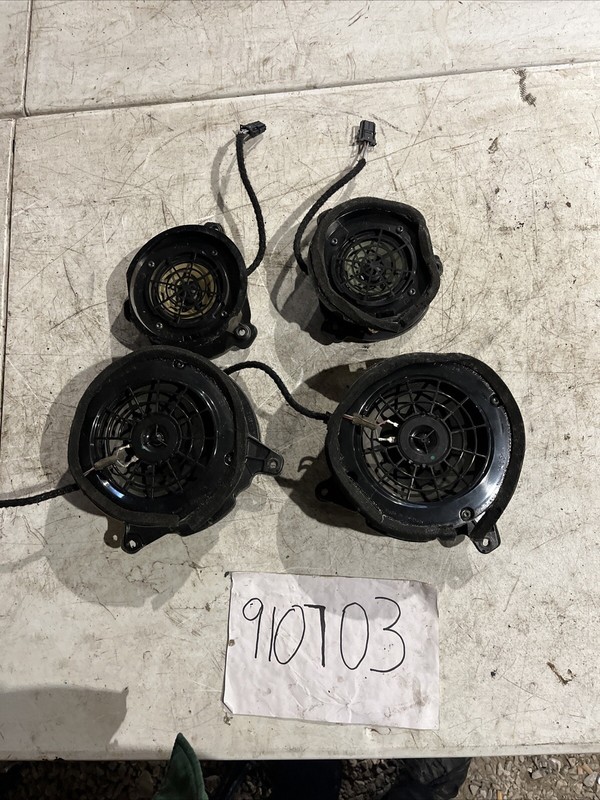98-02 Mercedes W210 E320 E430 Front & Rear Door Audio Tweeter Speaker Set OEM
