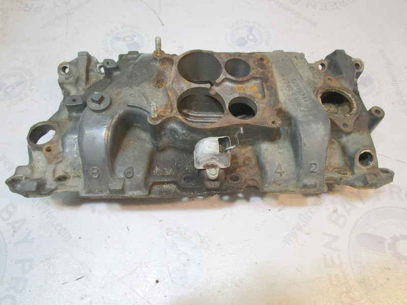 0986068 14096244 OMC Stern Drive 5.0 5.7 V8 Chevy Intake Manifold 4 Barrel