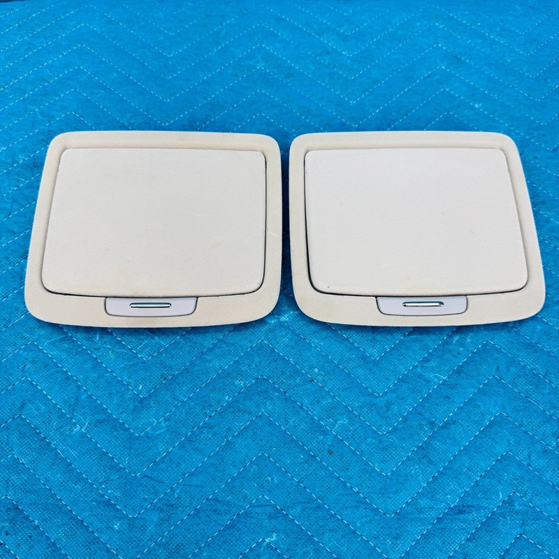 07–12 Lexus LS460 Rear Interior Dome Light Covers with Mirror Set OEM 51458004