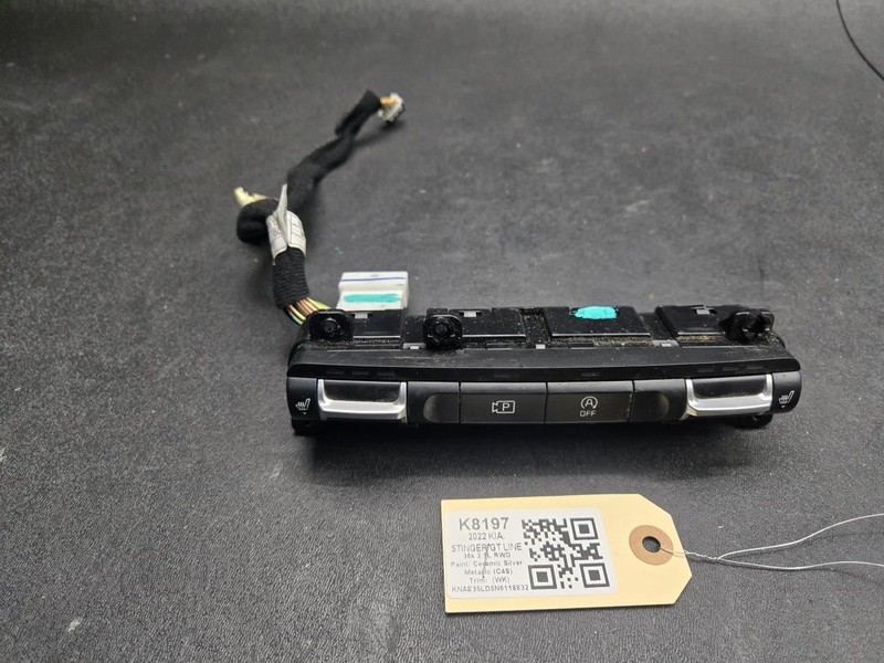 Engine Idle Stop Off + Parking Camera + Heated Seat Switch 2022 Kia Stinger 2023
