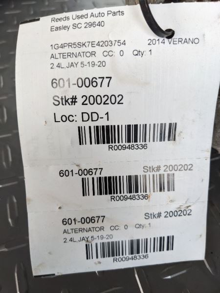 Alternator Fits 12-17 VERANO 948336