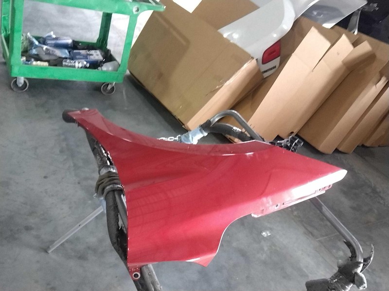 2017 Hyundai Elantra Left Fender Red 638199 127K Miles Used OEM Parts
