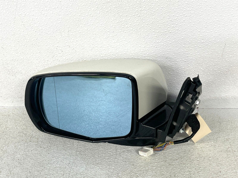 ⭐2014-2015 ACURA MDX LEFT DRIVER SIDE VIEW MIRROR ASSEMBLY WHITE OEM LOT2414