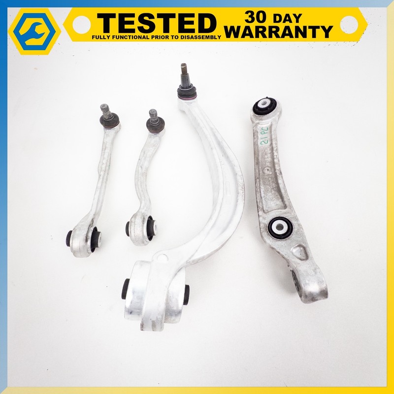 15-24 PORSCHE MACAN FRONT RIGHT SIDE REARWARD UPPER LOWER CONTROL ARM SET 4 OEM