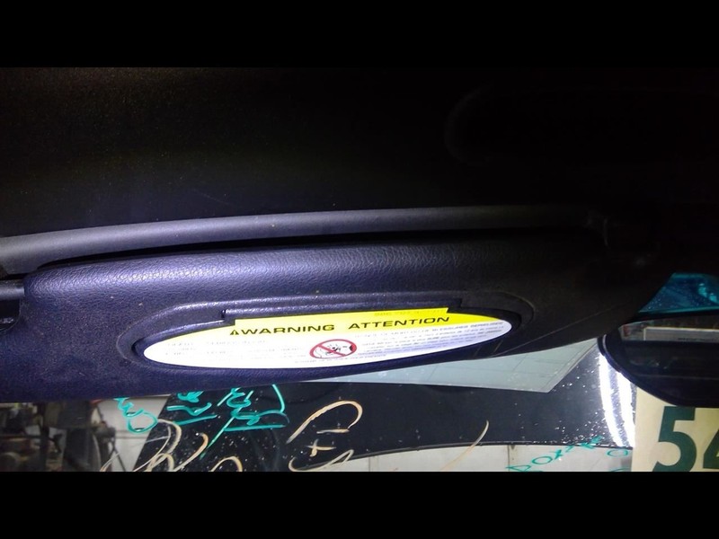Driver Sun Visor US Market Illuminated Fits 03-04 PORSCHE BOXSTER 1707444