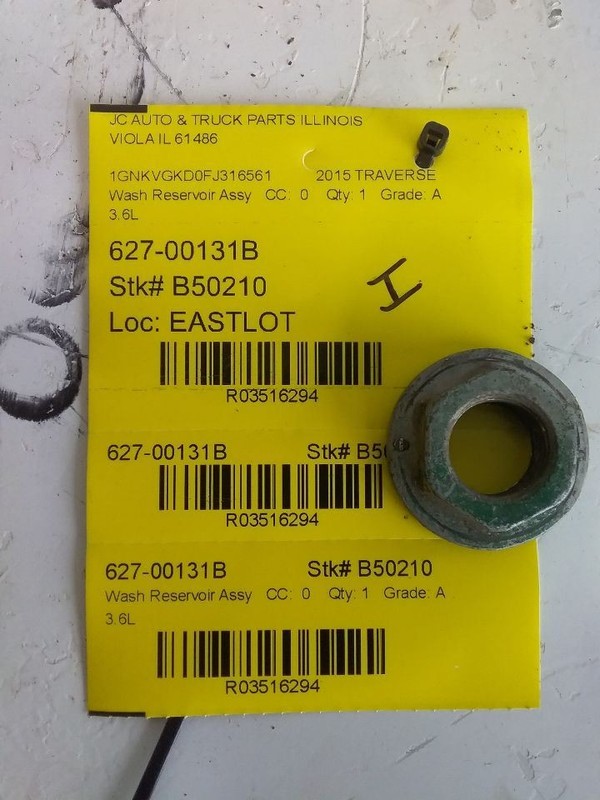 Wash Reservoir VIN J 11th Digit Limited Fits 10-17 ACADIA 3516294