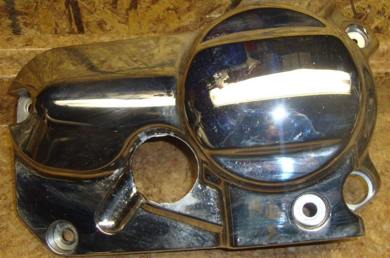 2007 Yamaha XVS650 XVS 650 A V Star Engine Cover Panel Case Casing Chrome Vstar