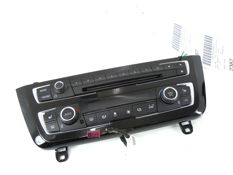 2016-2018 BMW 320i Base A/C Heat Climate Temperature Radio Control OEM