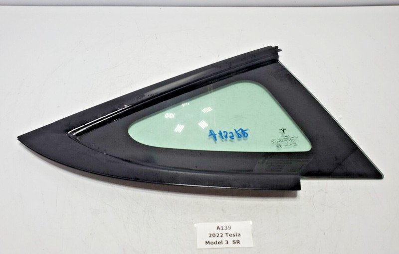 ✅ 17-23 OEM Tesla Model 3 Rear Right Passenger Side Quarter Window Glass Tint