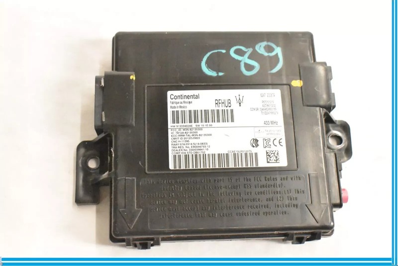 14-17 Maserati Ghibli Rear Roof Keyless Entry Start Control Module Unit OEM