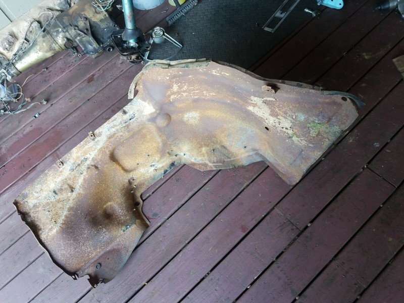 1964 FORD GALAXIE 500 LEFT INNER FENDER WHEEL WELL DRIVER