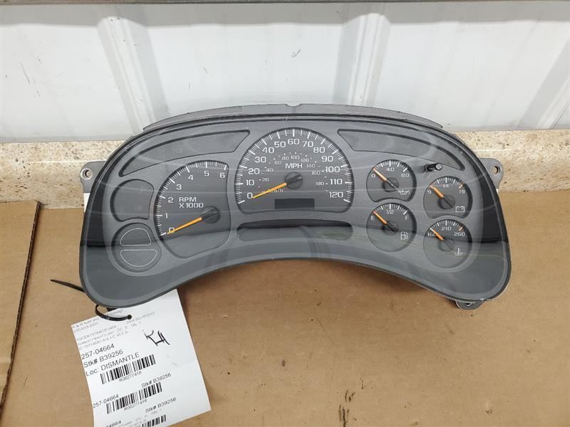Speedometer Cluster Canada ID 15135675 Fits 03-05 AVALANCHE 1500 277416