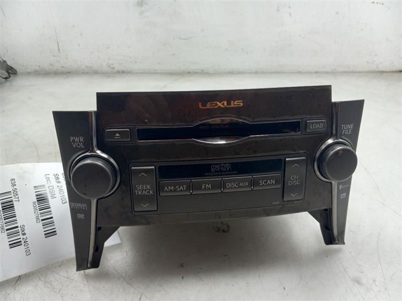 07-09 LEXUS LS460 4.6L RWD AT RADIO / STEREO RECEIVER UNIT