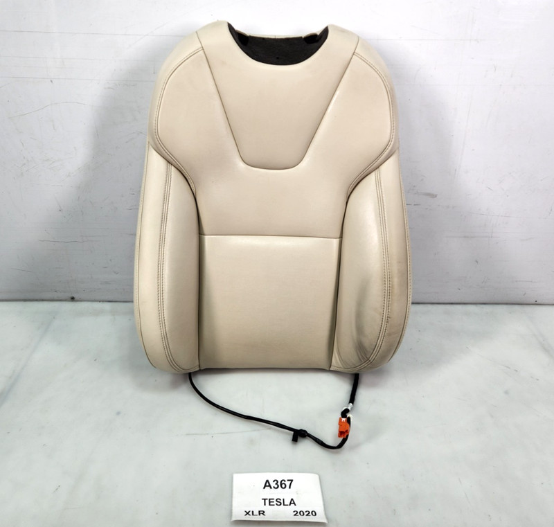 ✅ 16-20 OEM Tesla Model X Front Left Driver Side Seat Upper Cushion Cream*