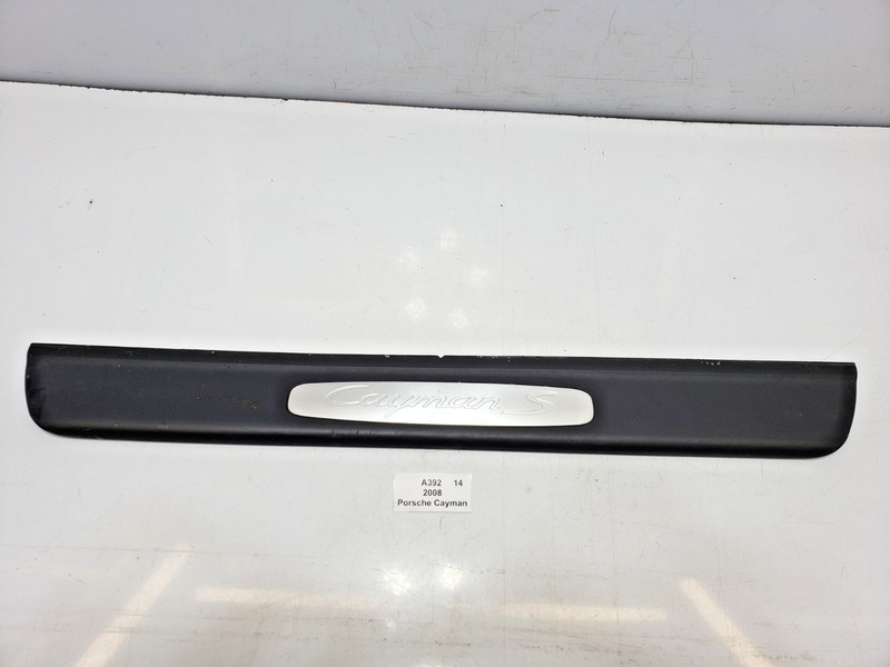 ✅ 2005-2012 OEM Porsche Cayman 987 Front Left Driver Door Sill Plate Silver