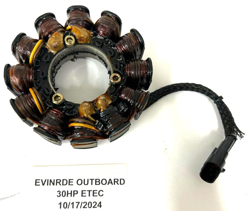 Evinrude Outboard ETEC 30 HP Stator OEM 0586918 FRESHWATER!