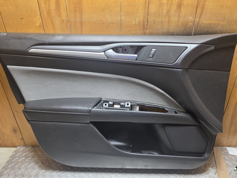 2013-2016 Ford Fusion Front Driver Left LH Door Panel Gray/Black Oem