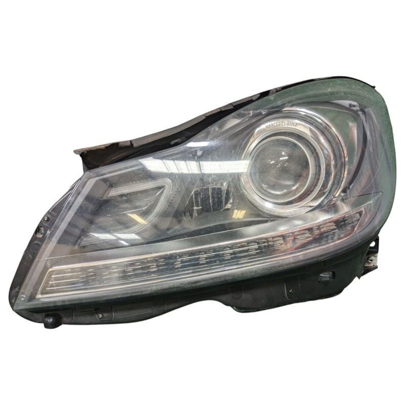 12-14 Mercedes W204 C250 Front Left Driver Side Xenon Headlight Head Light OEM