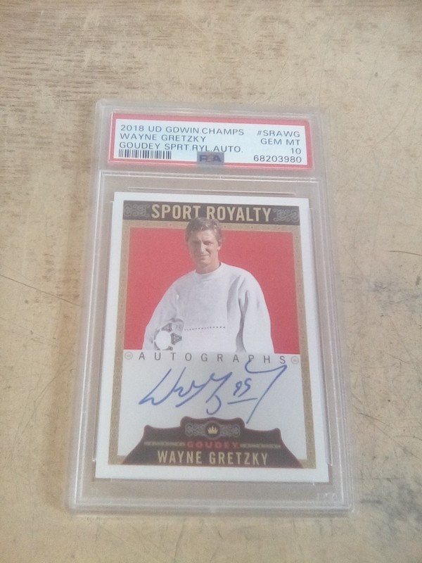 2018 Wayne Gretzky UD GDWIN Champs GOUDEY SPRT.RYL.AUTO GEM MT 10 Pop 4