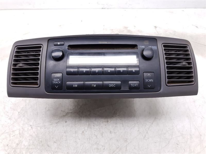 04-08 TOYOTA COROLLA CE RADIO / STEREO RECEIVER UNIT