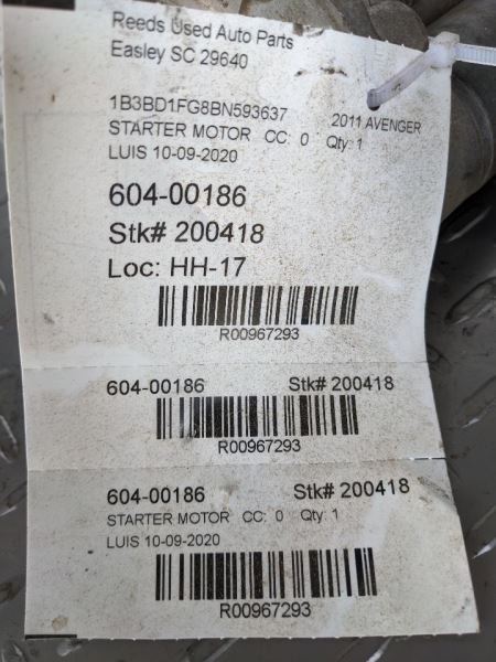 Starter Motor Fits 11-14 200 967293