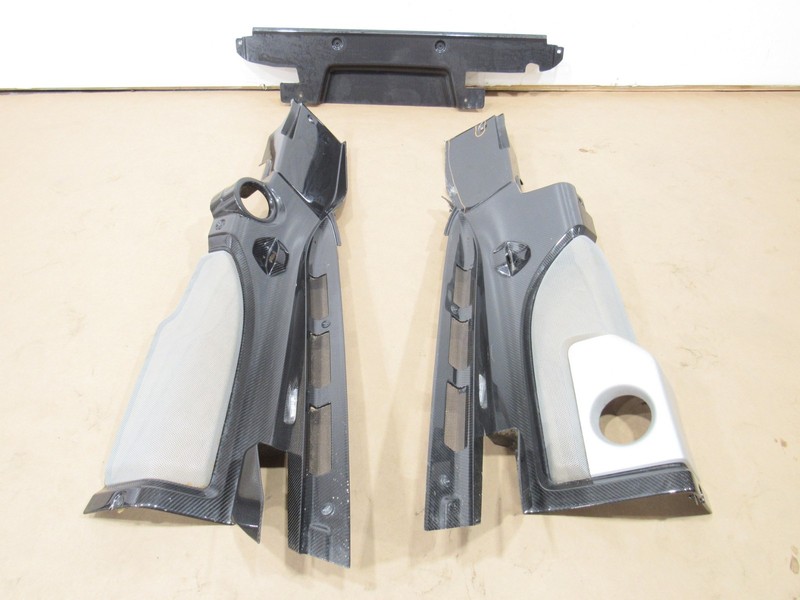 14-17 Audi R8 V10 2015 Rear Engine Compartment Carbon Cover Panel Set 3 PCS ;Y2