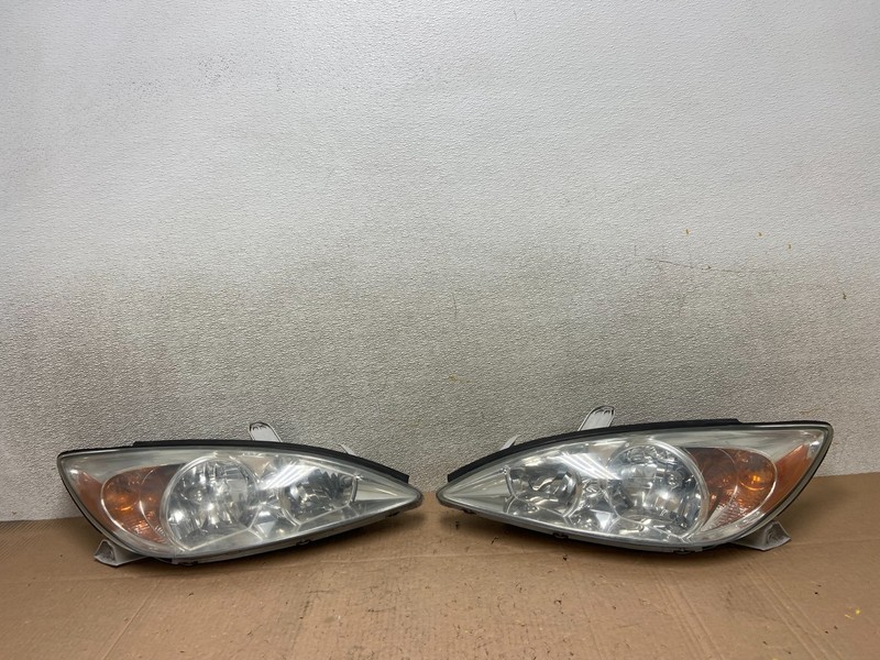 2002 2003 2004 Toyota Camry Left+Right Set Side Halogen Headlights Y2900 DW