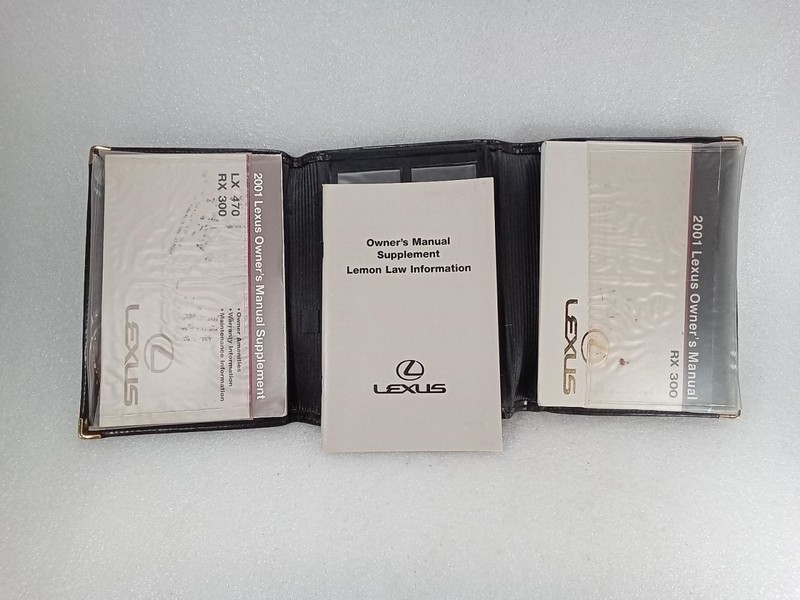 2001 Lexus RX 300 Owner's Manual Set Original Leather Case