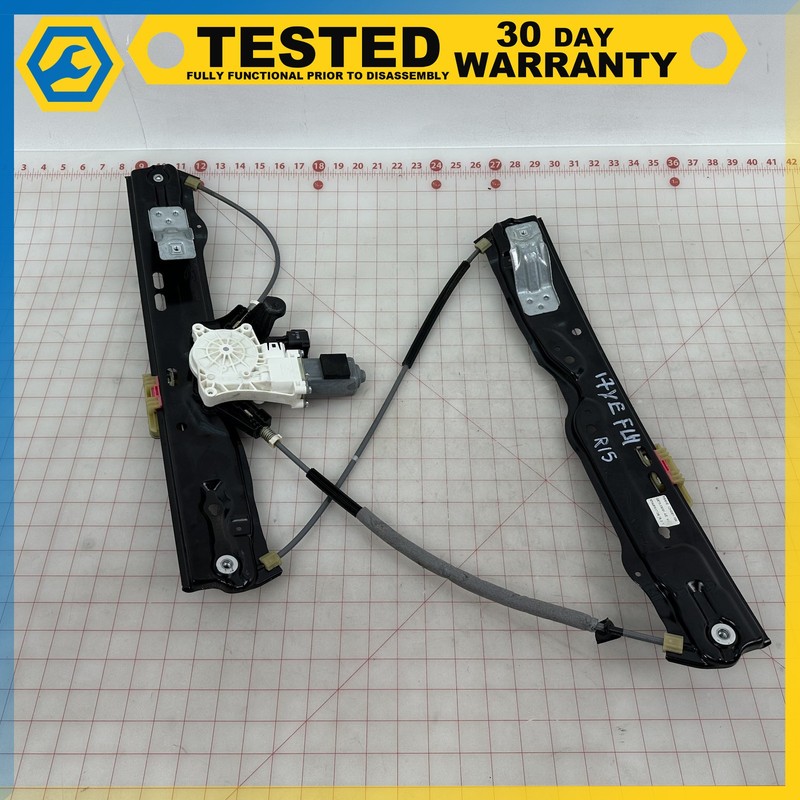 17-20 JAGUAR XE FRONT LEFT DOOR POWER WINDOW REGULATOR WITH MOTOR OEM