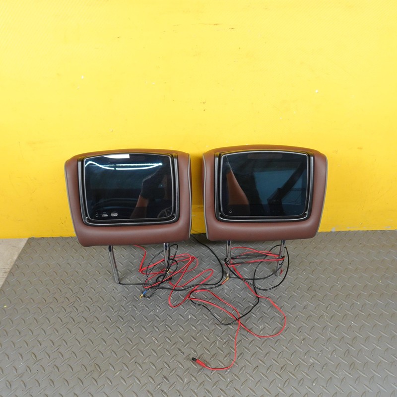 2018-2021 BUICK ENCLAVE HEADREST SET WITH DVD VIDEO PLAYERS MONITOR OEM 84367916