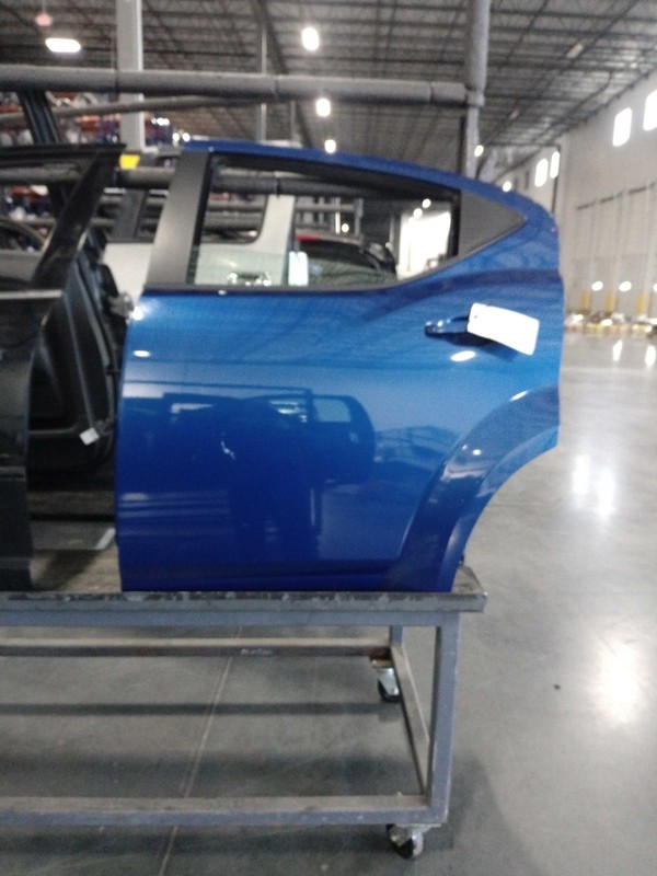 2014 Dodge Avenger Left Rear Door Blue OEM Used 154k Miles SCRATCHED