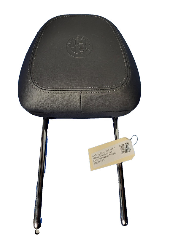Used Oem Alfa Romeo Front Left Driver Seat Headrest for 2017-2021 Giulia 2.0L