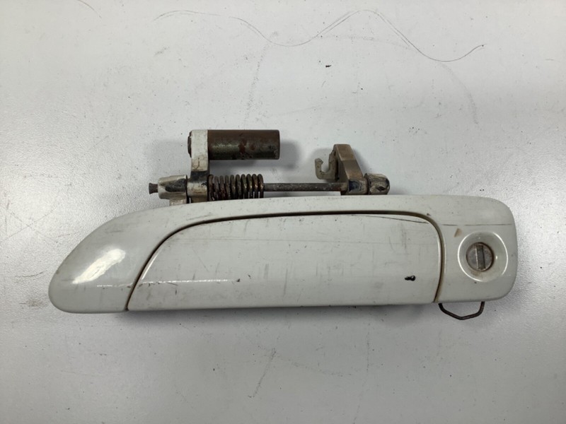 01-05 Honda Civic Exterior Door Handle LEFT Driver Front 2-Dr WHITE OEM